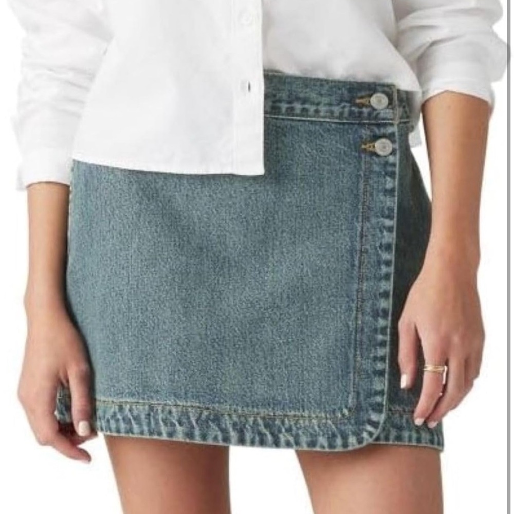 Levi's Blue Denim Mini Skirt